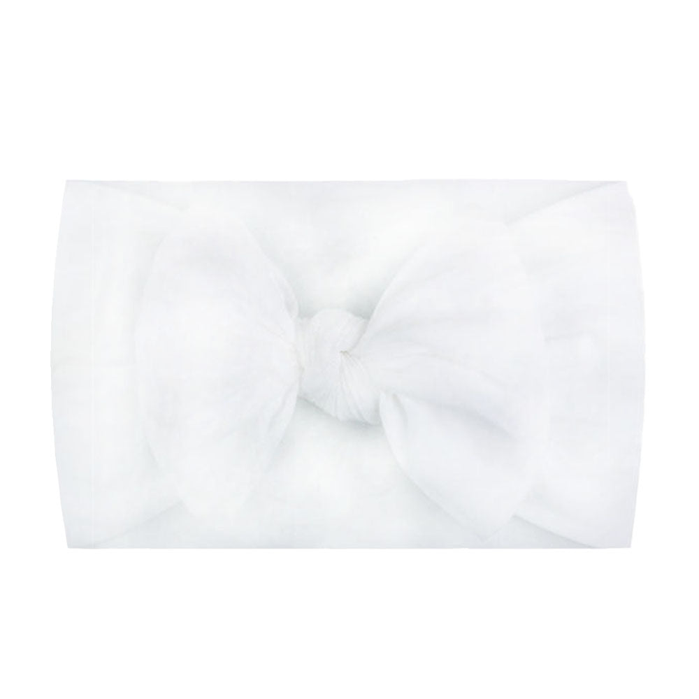 Nylon Bow Baby Headband – Flower Style Hair Accessory