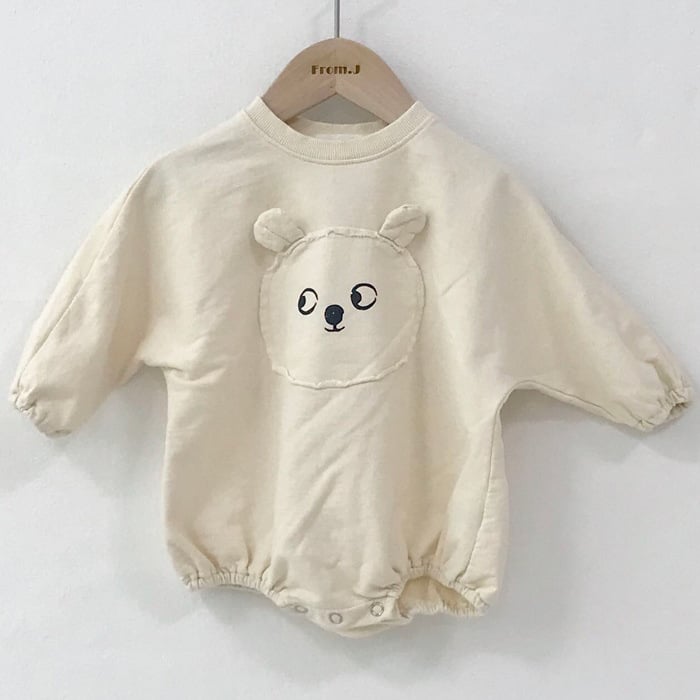 Barboteuse Bébé Œuf Poché – Une pièce en coton toutes saisons