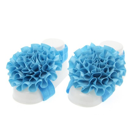 Ensemble d'accessoires pour bébé serre-tête floral et fleur de pied – 3 pièces