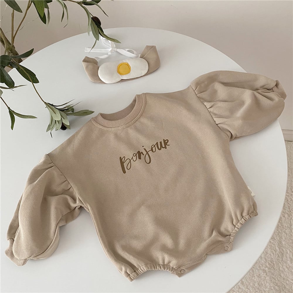 Barboteuse Bébé Œuf Poché – Une pièce en coton toutes saisons