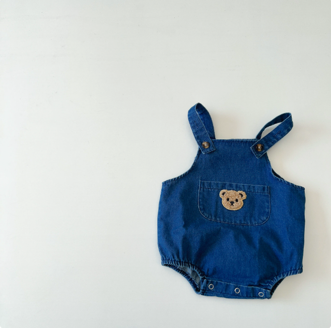 Ensemble d'été pour petites filles – T-shirt rayé et deux pièces en jean