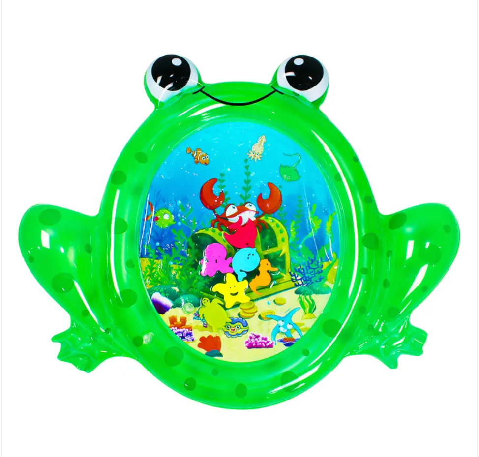 Inflatable Sea Turtle Baby Water Play Mat – Sensory Tummy Time