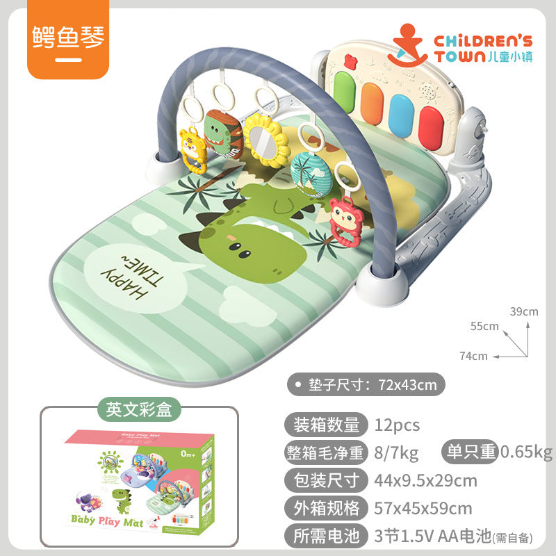 Tapis de jeu Baby Gym avec piano musical – Jouet d'éveil (0-3 ans)