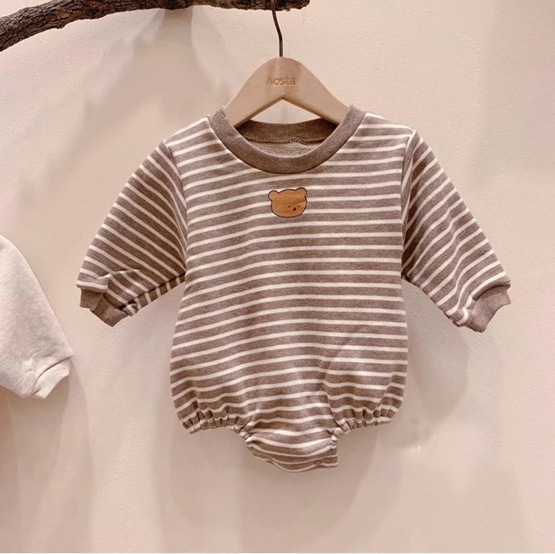 Barboteuse Bébé Œuf Poché – Une pièce en coton toutes saisons