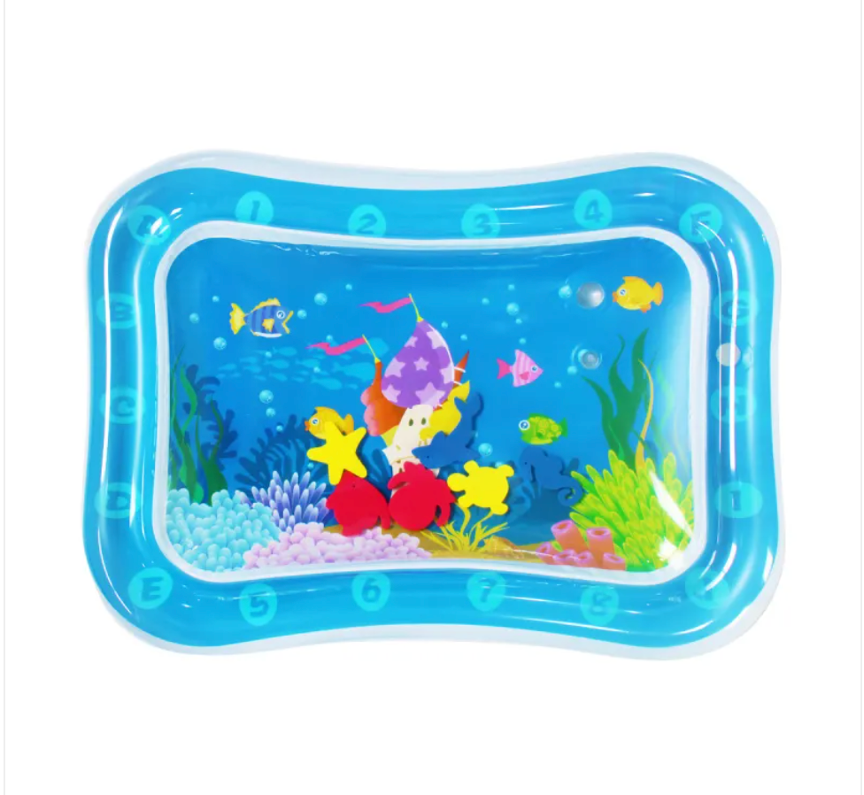 Inflatable Sea Turtle Baby Water Play Mat – Sensory Tummy Time