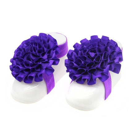 Ensemble d'accessoires pour bébé serre-tête floral et fleur de pied – 3 pièces