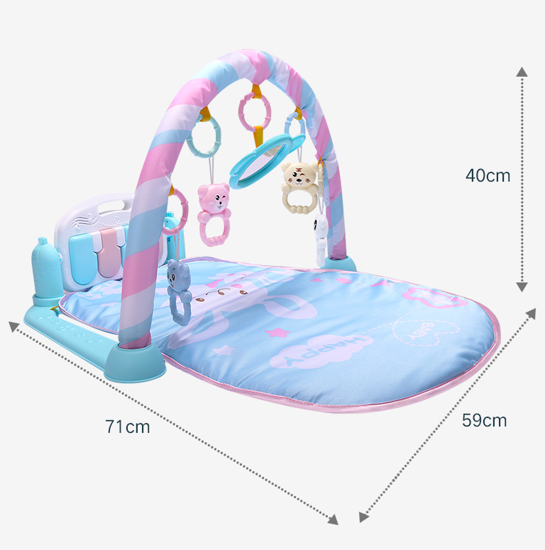 Baby Play Gym with Piano & Crawling Mat – Activity Centre (0–12 Months)